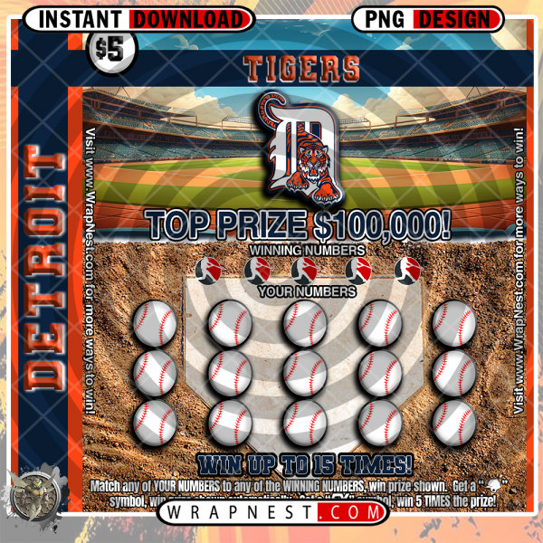 TIGERS SCRATCH OFF WRAP