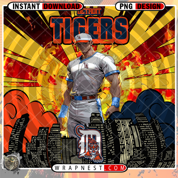 TIGERS COMIC BOOK STYLE WRAP
