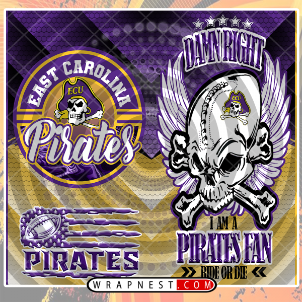 EAST CAROLINA SKULL WRAP