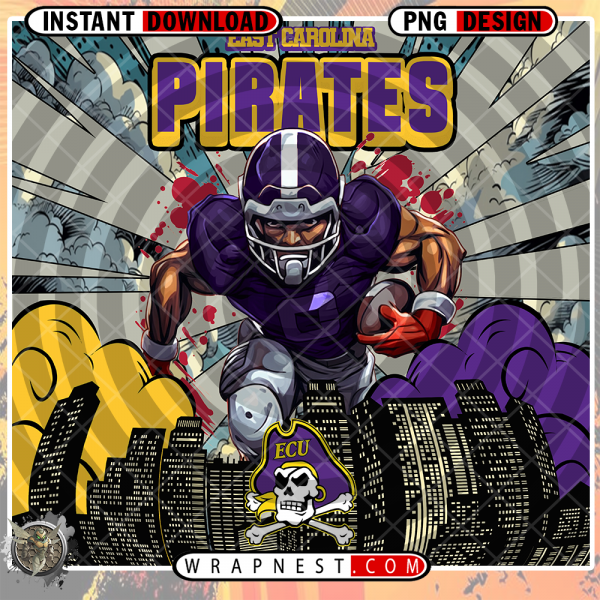 EAST CAROLINA COMIC BOOK STYLE WRAP
