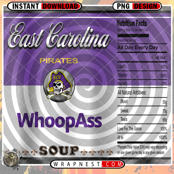 EAST CAROLINA WHOOPASS WRAP