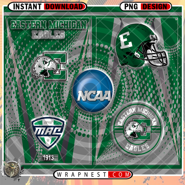 EASTERN MICHIGAN TEAM LOGO WRAP