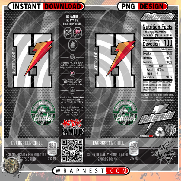 EASTERN MICHIGAN HATERADE WRAP