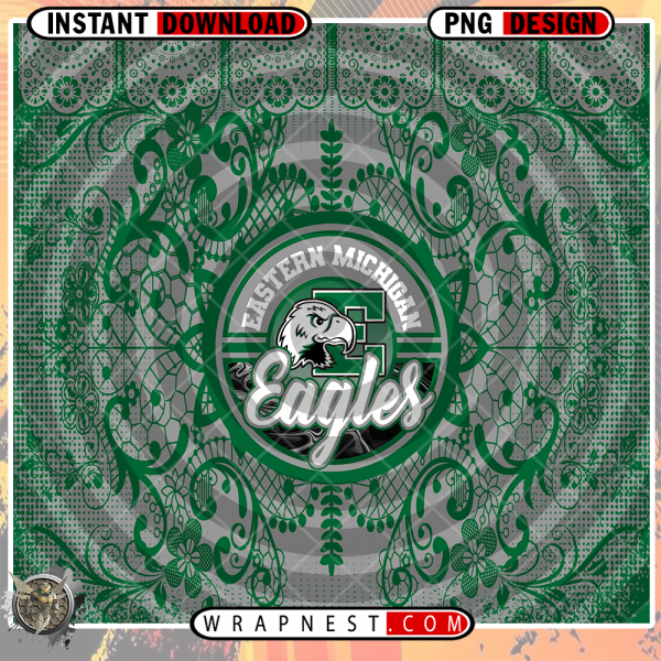 EASTERN MICHIGAN LACE & LOGO WRAP