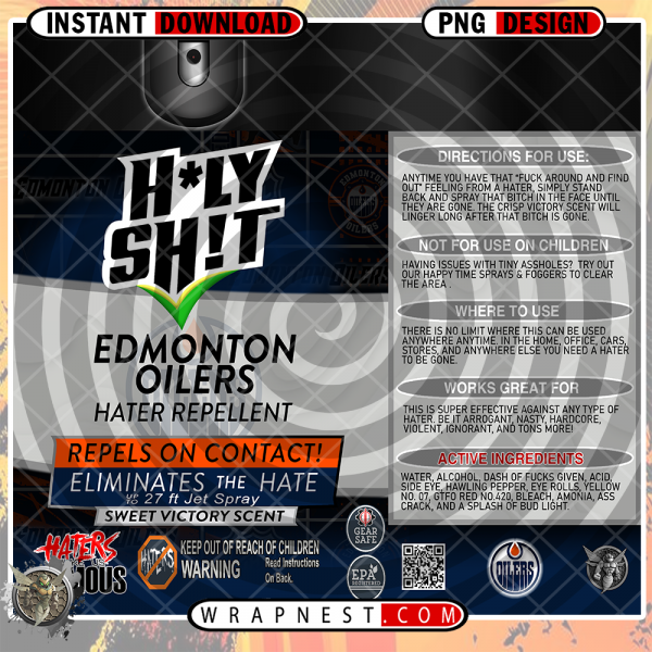 OILERS HOLY SHIT WRAP