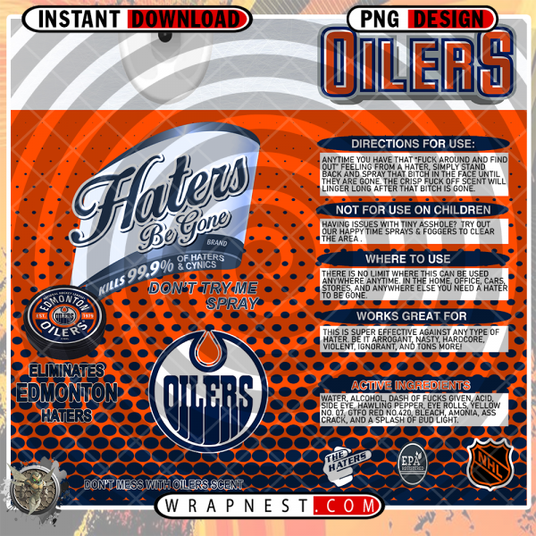 OILERS HATERS BE GONE WRAP