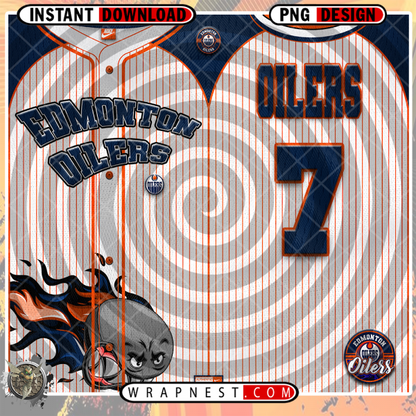 OILERS TEAM BUTTON-UP WRAP