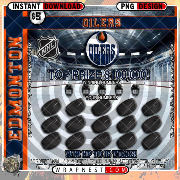 OILERS SCRATCH OFF WRAP