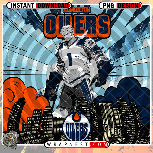 OILERS COMIC BOOK STYLE WRAP