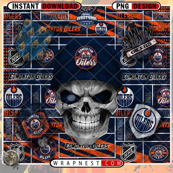 OILERS SKULL WRAP