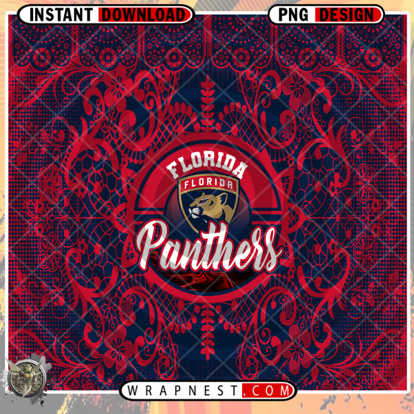 PANTHERS LACE & LOGO WRAP