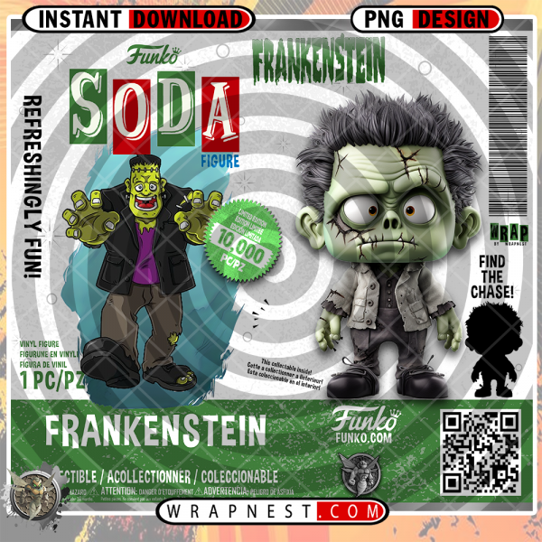 FRANKENSTEIN FUNKO SODA WRAP