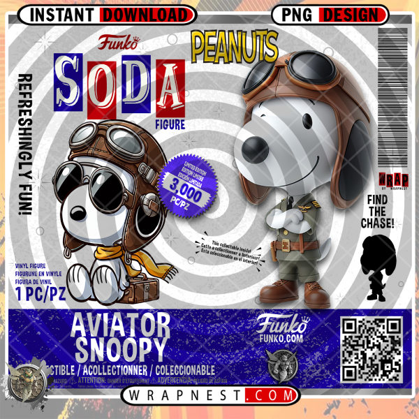 AVIATOR SNOOPY FUNKO SODA