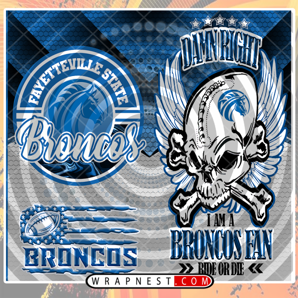 FAYETTEVILLE STATE SKULL WRAP