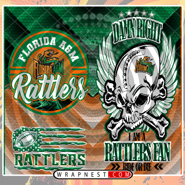 FLORIDA A&M SKULL WRAP