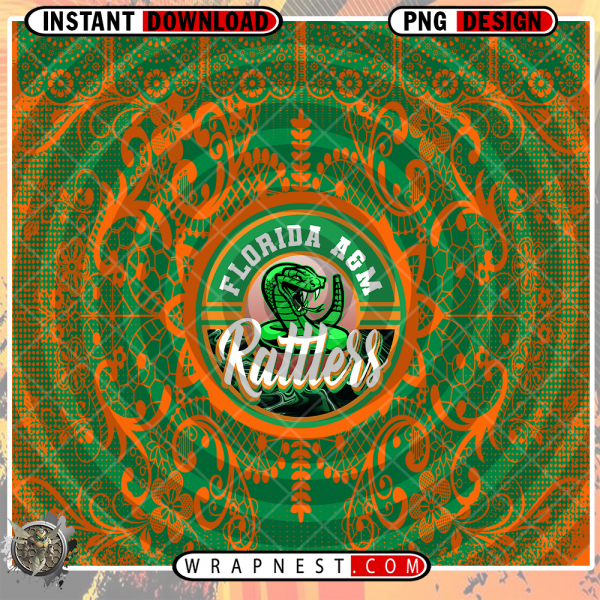 FLORIDA A&M LACE & LOGO WRAP