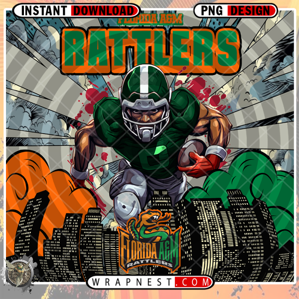 FLORIDA A&M COMIC BOOK STYLE WRAP