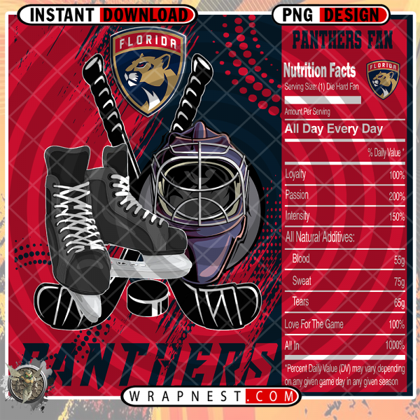 PANTHERS TEAM FAN SODA WRAP