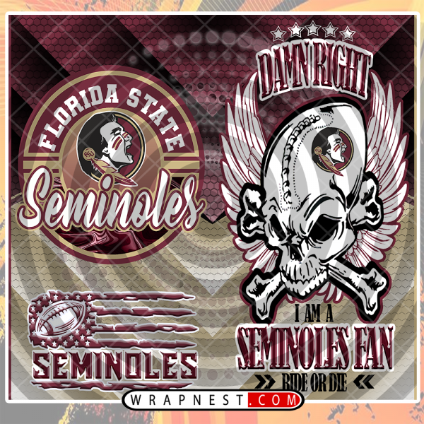 FLORIDA STATE SKULL WRAP