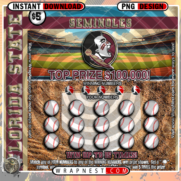 FLORIDA STATE SCRATCH OFF WRAP