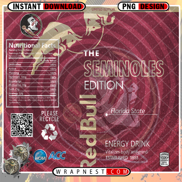 FLORIDA STATE RED BULL WRAP