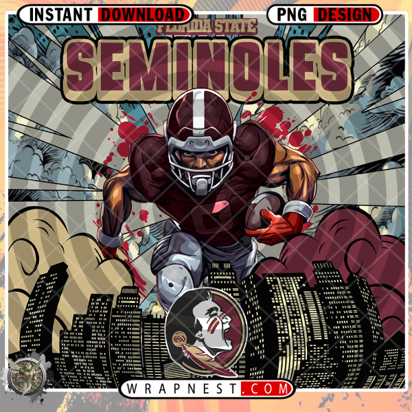 FLORIDA STATE COMIC BOOK STYLE WRAP