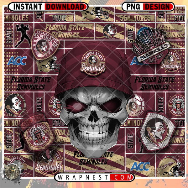 FLORIDA STATE SKULL WRAP