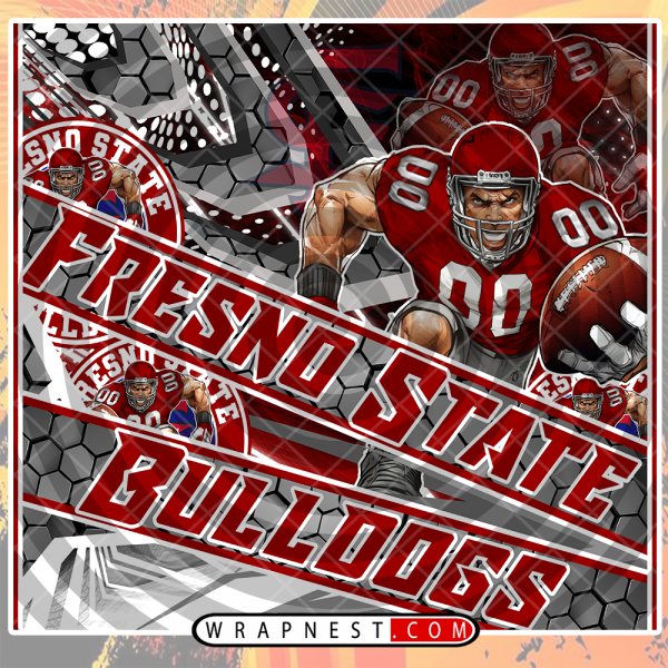 FRESNO STATE FATHEAD v2 WRAP