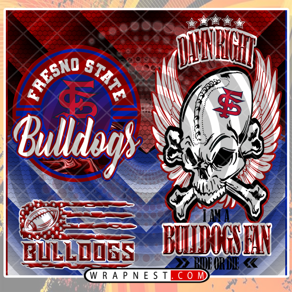 FRESNO STATE SKULL WRAP