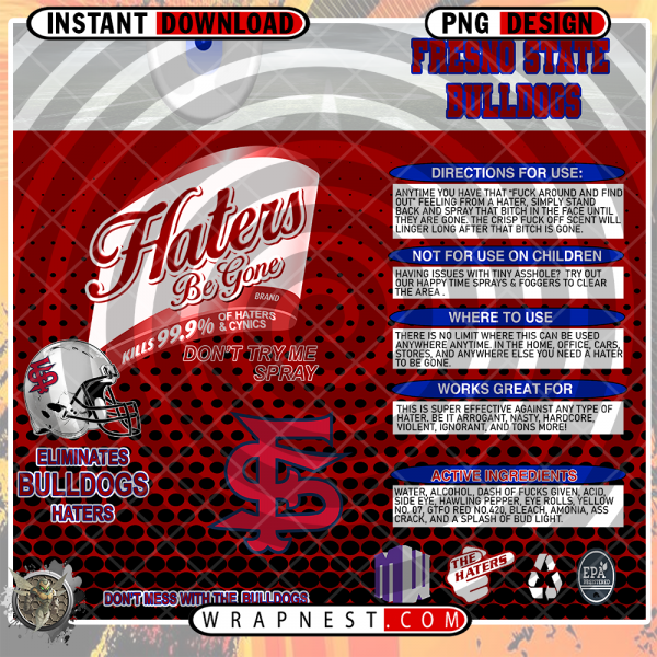 FRESNO STATE HATERS BE GONE WRAP
