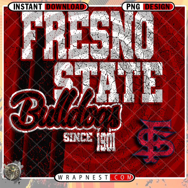 FRESNO STATE GRUNGE v2