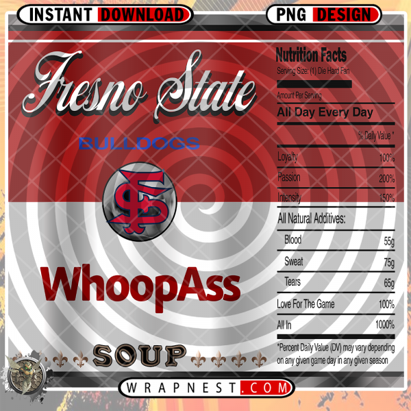 FRESNO STATE WHOOPASS WRAP