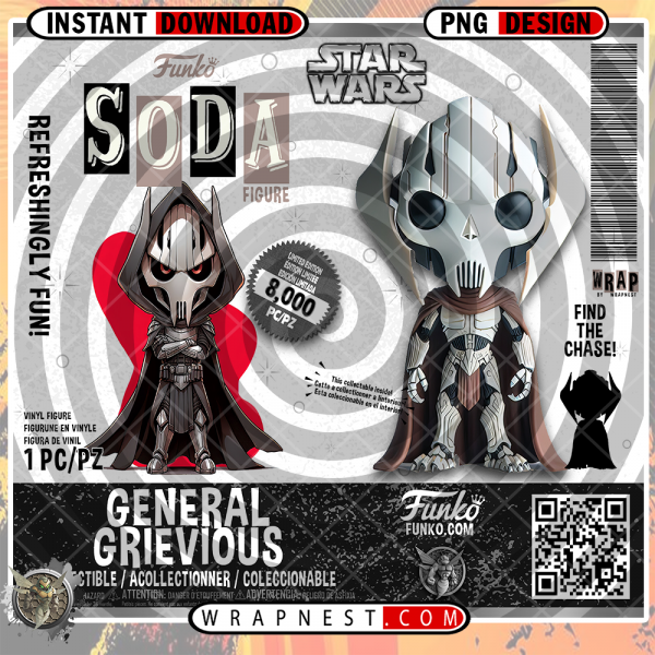 GENERAL GRIEVIOUS  FUNKO SODA WRAP