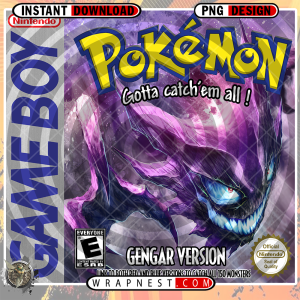 GENGAR POKEMON GAMEBOY WRAP