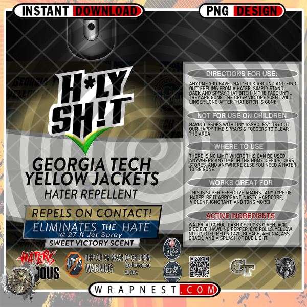 GEORGIA TECH HOLY SH*T WRAP