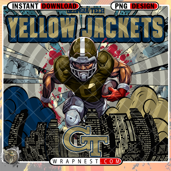GEORGIA TECH COMIC BOOK STYLE WRAP
