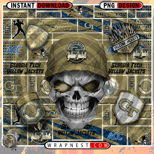 GEORGIA TECH SKULL WRAP
