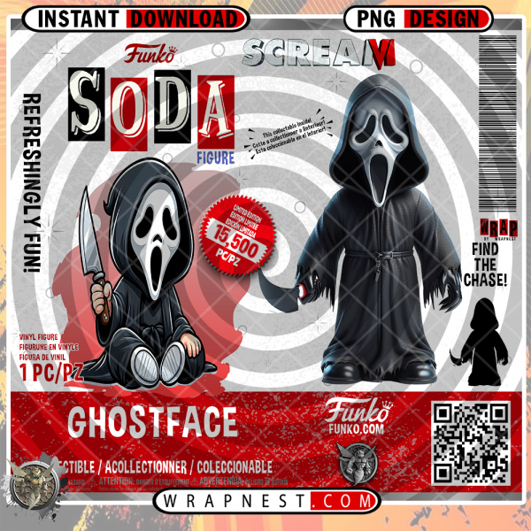 GHOSTFACE FUNKO SODA WRAP