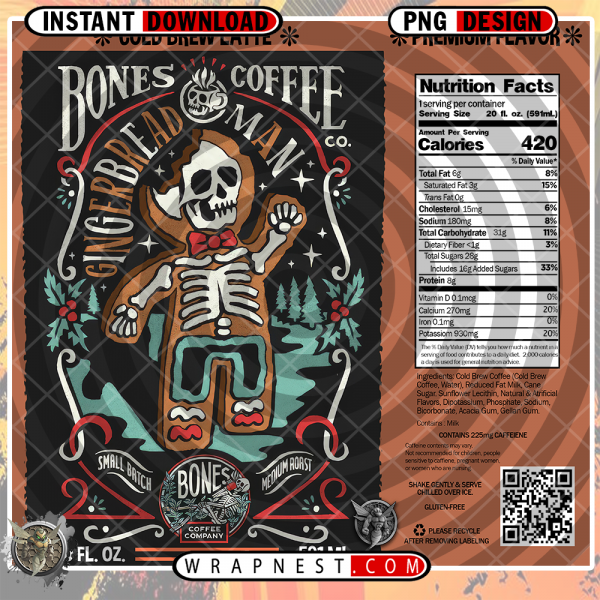 GINGERBREAD MAN BONES COFFEE