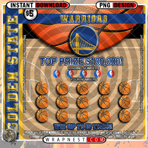 WARRIORS SCRATCH OFF WRAP