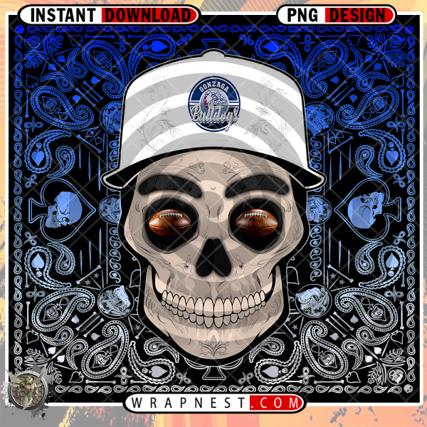 GONZAGA SKULL HANDKERCHIEF WRAP