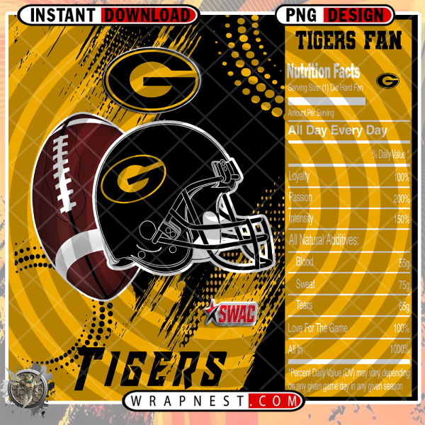 GRAMBLING STATE TEAM FAN SODA WRAP
