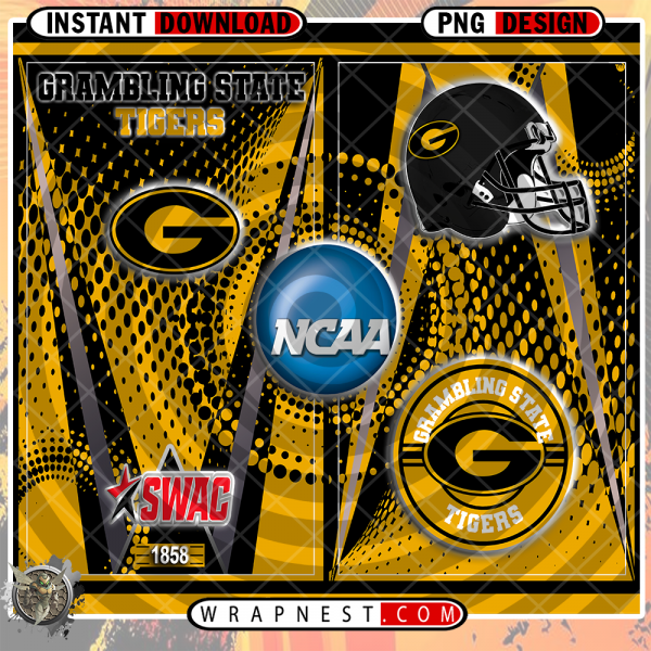 GRAMBLING STATE TEAM LOGO WRAP