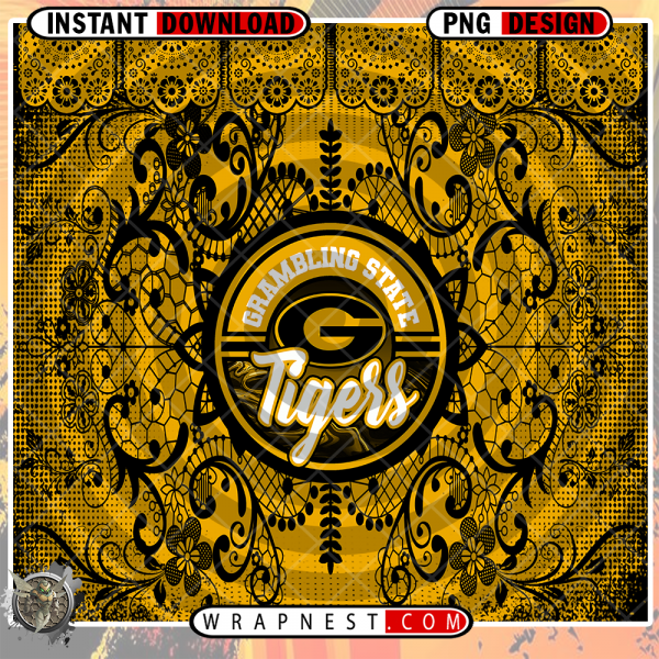 GRAMBLING STATE  LACE & LOGO WRAP
