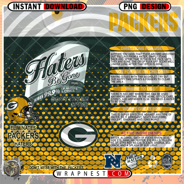 PACKERS HATERS BE GONE WRAP