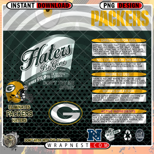 PACKERS HATERS BE GONE WRAP