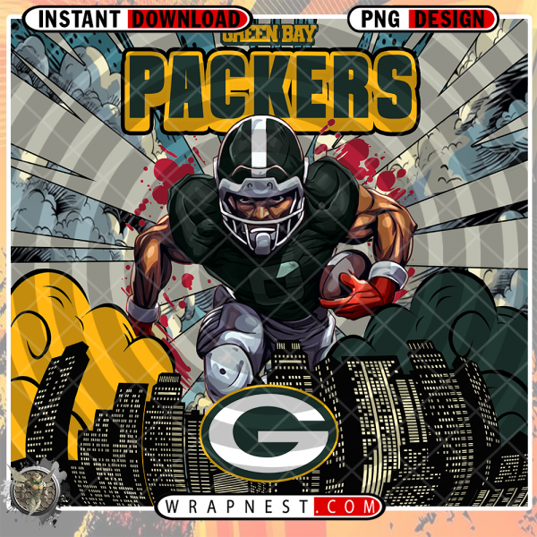 PACKERS COMIC BOOK STYLE WRAP
