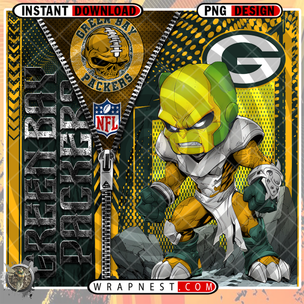 PACKERS ZIPPER MASCOT