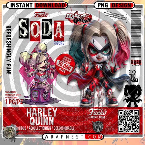 HARLEY QUINN FUNKO SODA WRAP