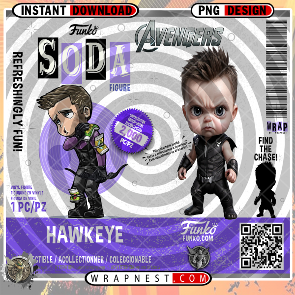 HAWKEYE FUNKO SODA WRAP